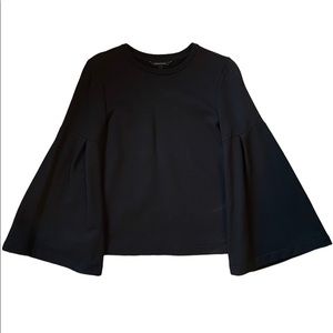 Banana Republic bell sleeve crew fleece